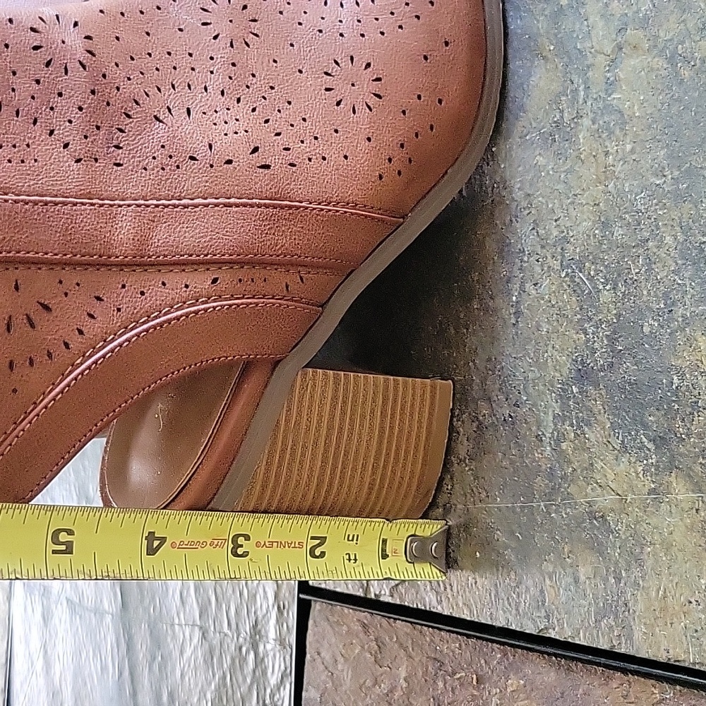 A Rider Girl Booties, Brown, 7.5 - Picture 6 of 13